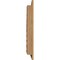 Ekena Millwork Quarter Round Top Right Western Red Cedar Gable Vent w/1" x 4" Flat Trim Frame, 08"W x 18"H GVWQR08X1801SFUWR - alternate 3